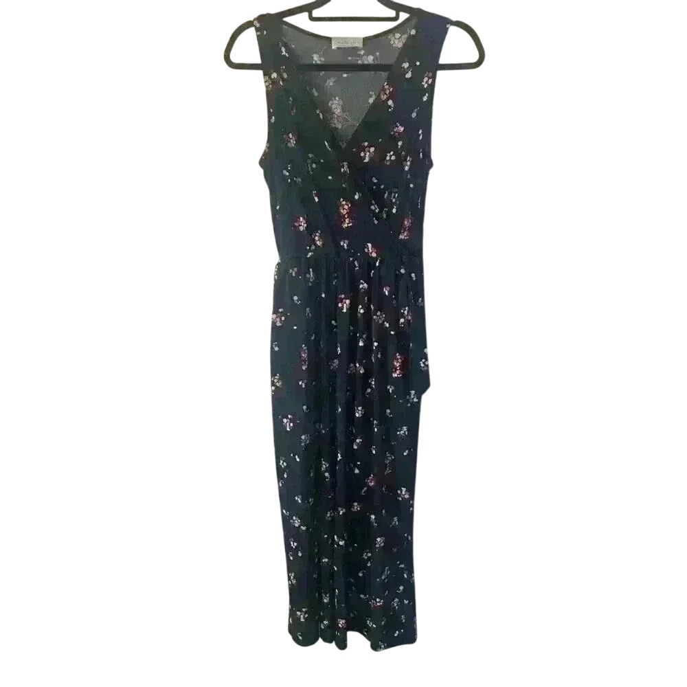 Kaileigh Delaney Stitchfix Women's Floral Knit Crop Tie Waist Jumpsuit Size S